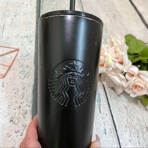 Starbucks 2018 Ken matte black tumbler venti cup straw stainless steel travel